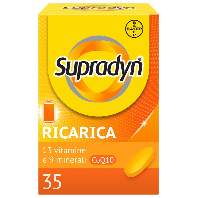 Supradyn Ricarica - Integratore alimentare energetico a base di vitamine e minerali - 35 compresse