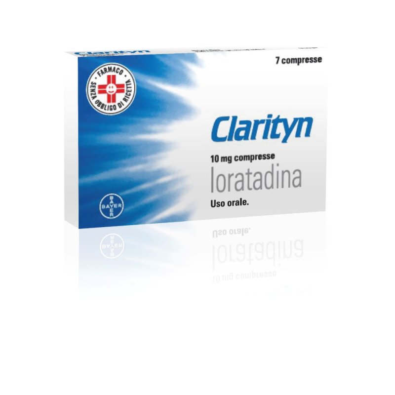 Clarityn 10 mg - Trattamento sintomatico della rinite allergica - 7 Compresse