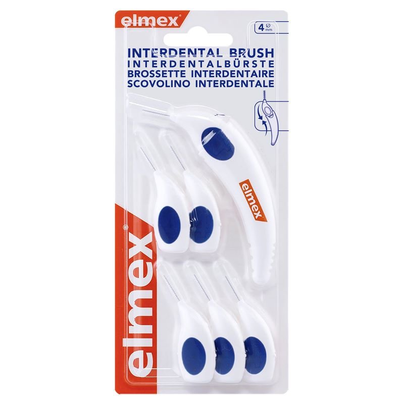 Elmex Scovolino Interdentale 4mm 6 testine + manico