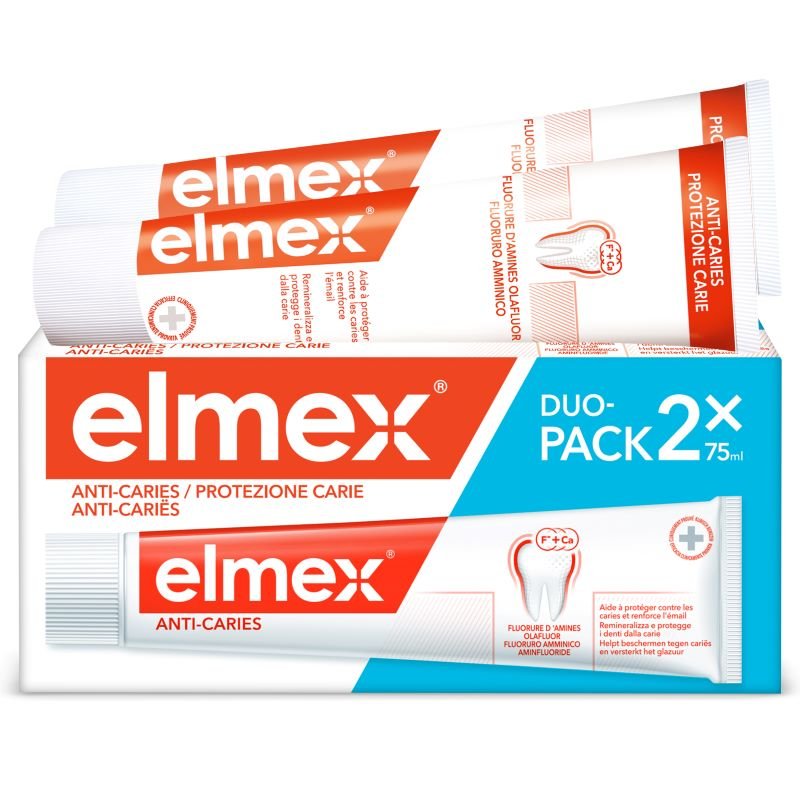 Elmex Protezione Carie Standard Dentifricio 2 confezioni da 75 ml