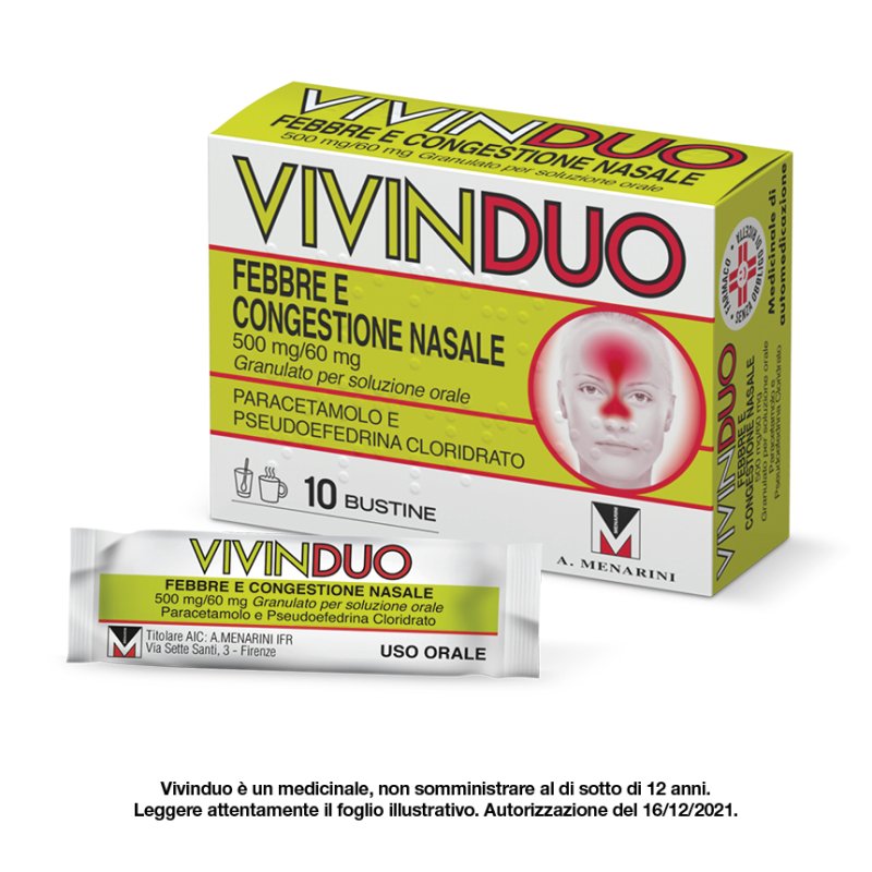 VivinDuo - Febbre e congestione nasale - 10 bustine