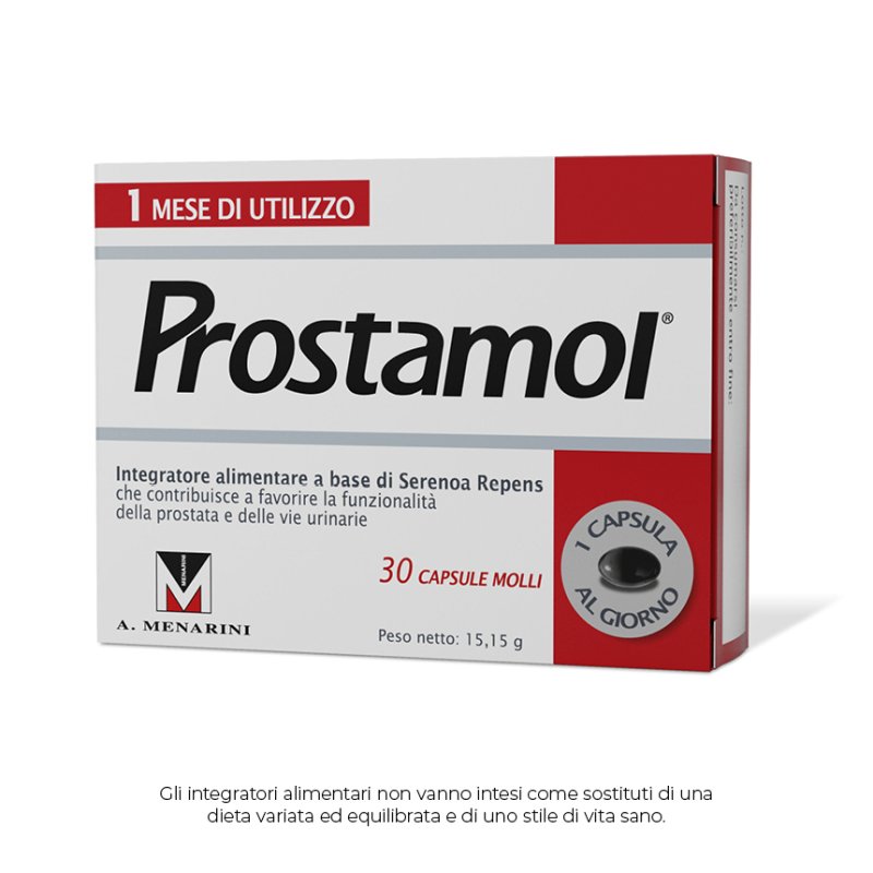 Prostamol - Integratore alimentare per la prostata e le vie urinarie - 30 Capsule