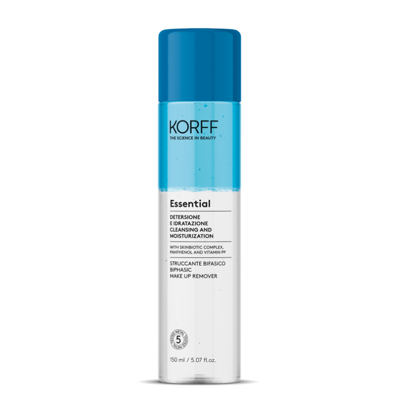 Korff Essential Struccante Bifasico - Struccante viso, occhi e labbra - 150 ml