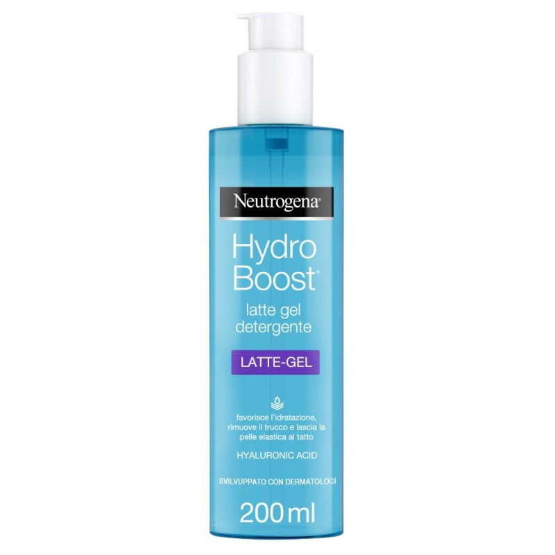 Neutrogena Hydro Boost Latte-Gel Detergente - Struccante ed antimperfezioni - 200 ml