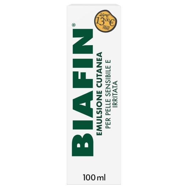 Biafin - Emulsione Cutanea Idratante e lenitiva per scotatture - 100 ml