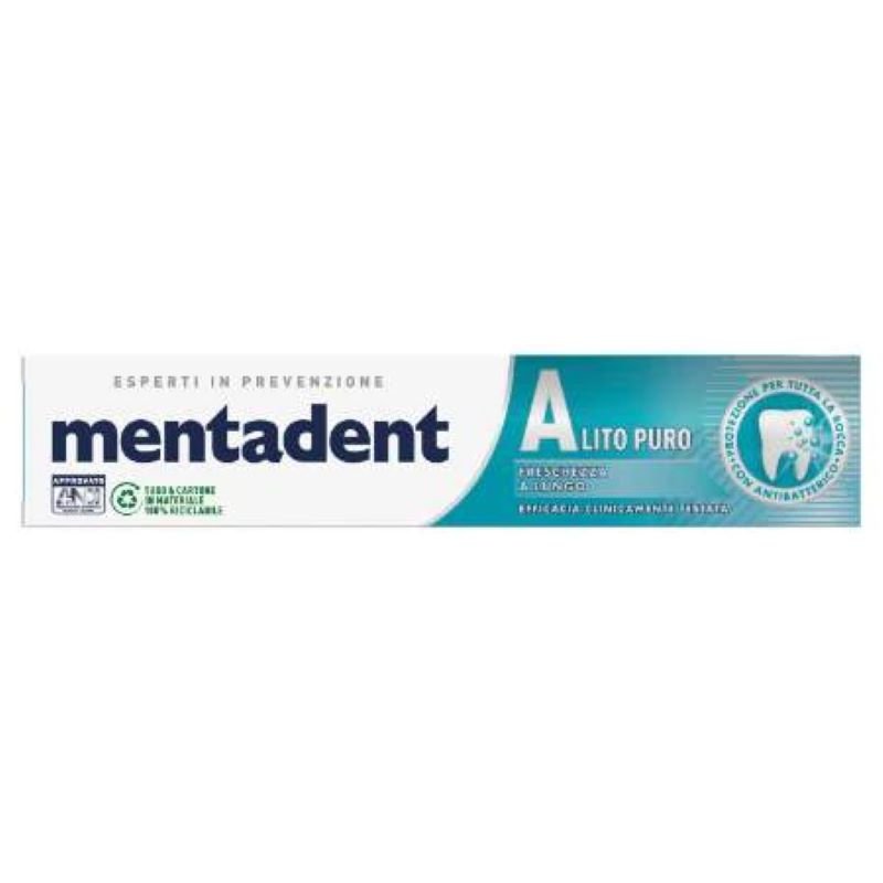 Mentadent Dentifricio Alito Puro - Dentifricio rinfrescante - 75 ml