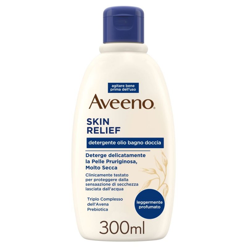 Aveeno Skin Relief Olio Bagno Doccia - Ideale per pelle secca e sensibile - 300 ml