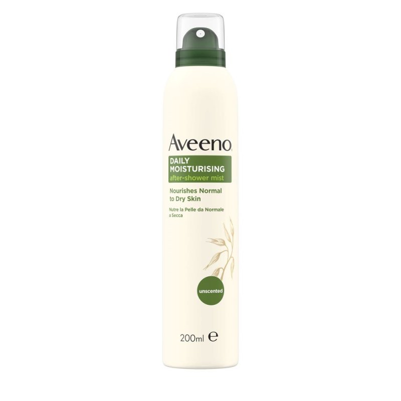 Aveeno Spray Dopo Doccia - Effetto idratante per pelle secca - 200 ml