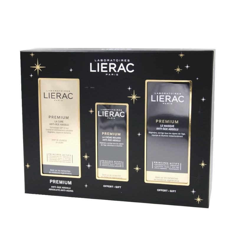 Lierac Cofanetto di Natale Premium La Cure - Anti età globale 30 ml + Crema contorno occhi 15 ml + La maschera 75 ml