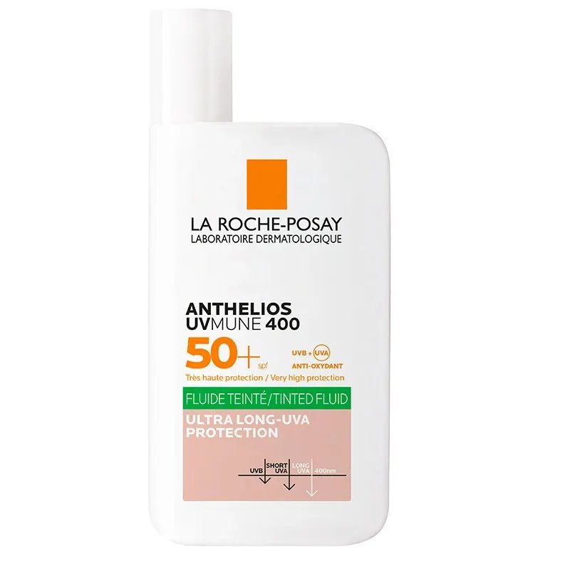 Anthelios Fluido Colorato Oil Control SPF 50+ - Protezione solare viso tocco secco - 50 ml