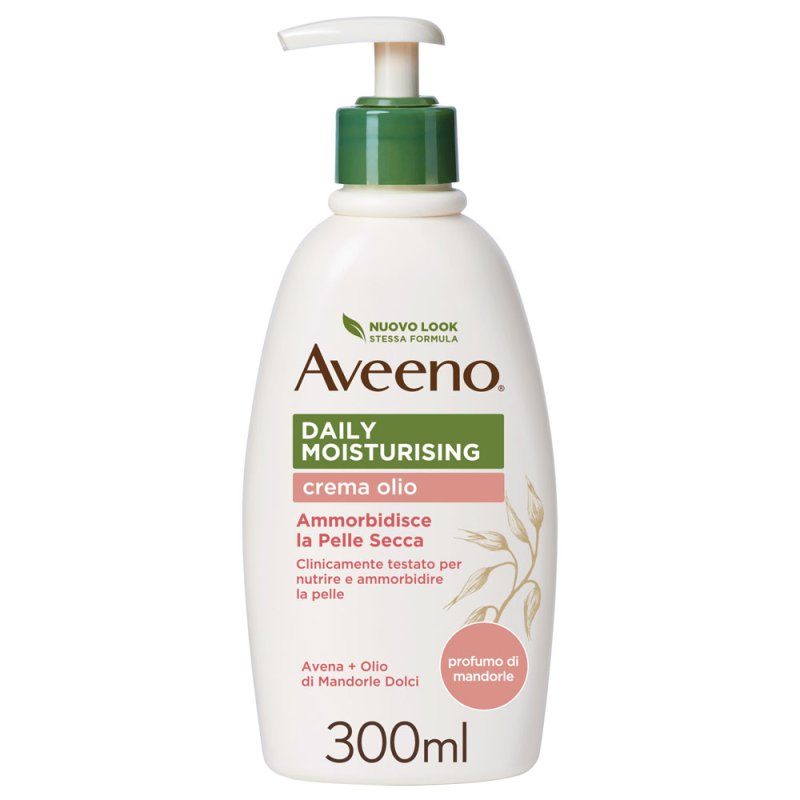 Aveeno Crema Olio Idratante Corpo - Adatta per pelle secca e sensibile - 300 ml