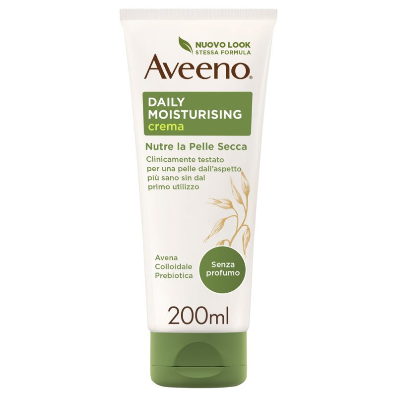 Aveeno Daily Moisturising Crema Idratante Corpo - Crema nutriente per pelli normali e secche - 200 ml