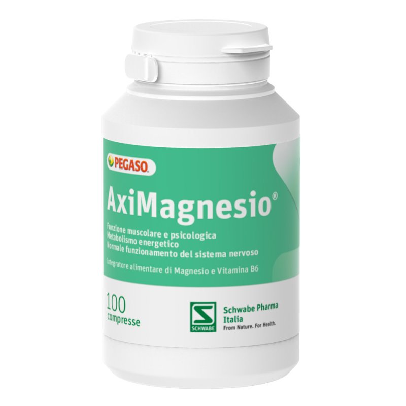 Aximagnesio - Integratore alimentare per stanchezza fisica ed affaticamento - 100 compresse