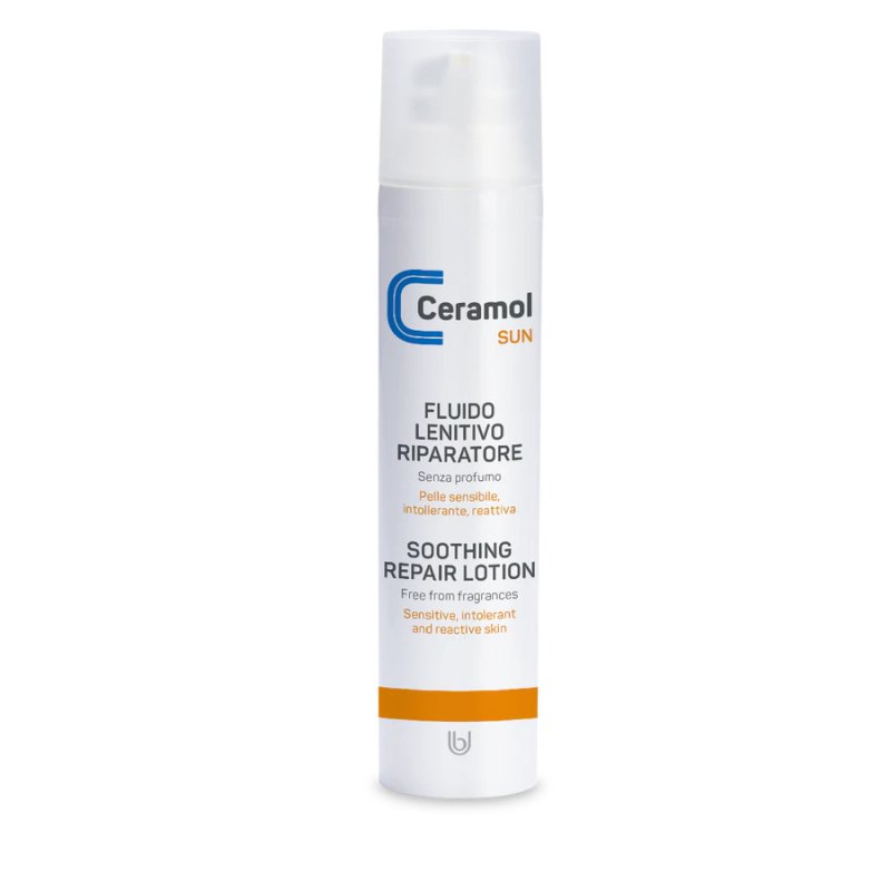 Ceramol Sun Fluido Lenitivo Riparatore - Fluido lenitivo per scottature solari o arrossamenti della pelle - 100 ml