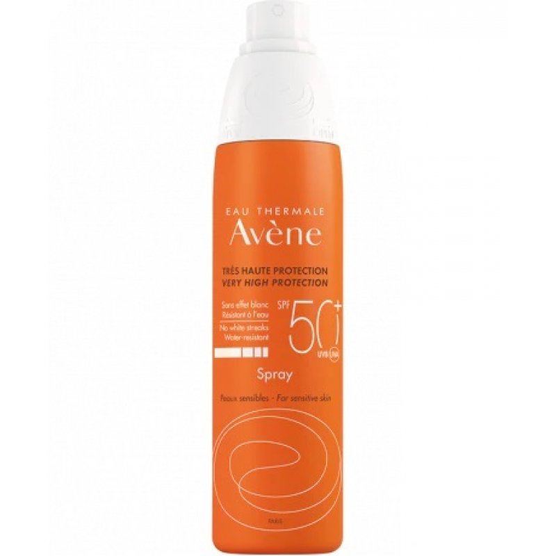 Eau Thermale Avene Spray Solare SPF 50+ Protezione Solare Molto Alta Pelli Sensibili 200 ml