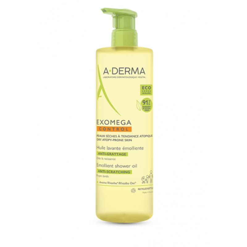 Exomega Control Olio 2 in 1 - Olio lavante emolliente per pelli secche a tendenza atopica - 500 ml 