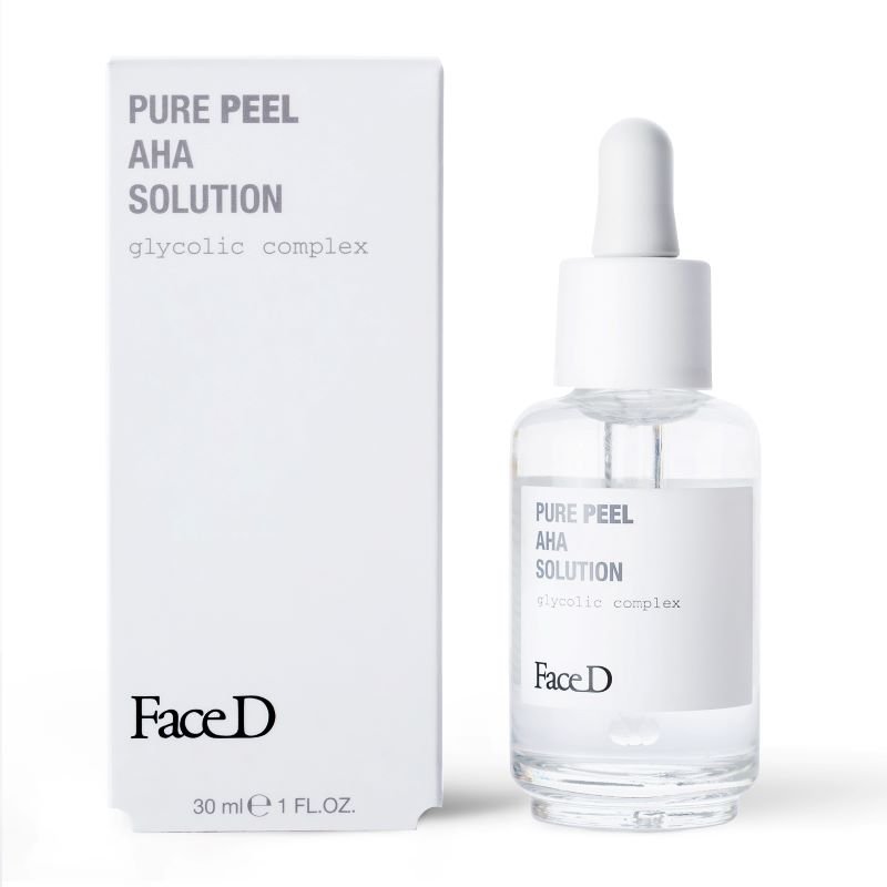 FaceD Pure Peel AHA Solution - Soluzione esfoliante viso rivitalizzante ed illuminante - 30 ml