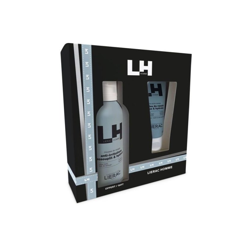 Lierac Cofanetto Homme - Schiuma da barba anti irritazioni 150 ml + Balsamo dopobarba idratante 75 ml