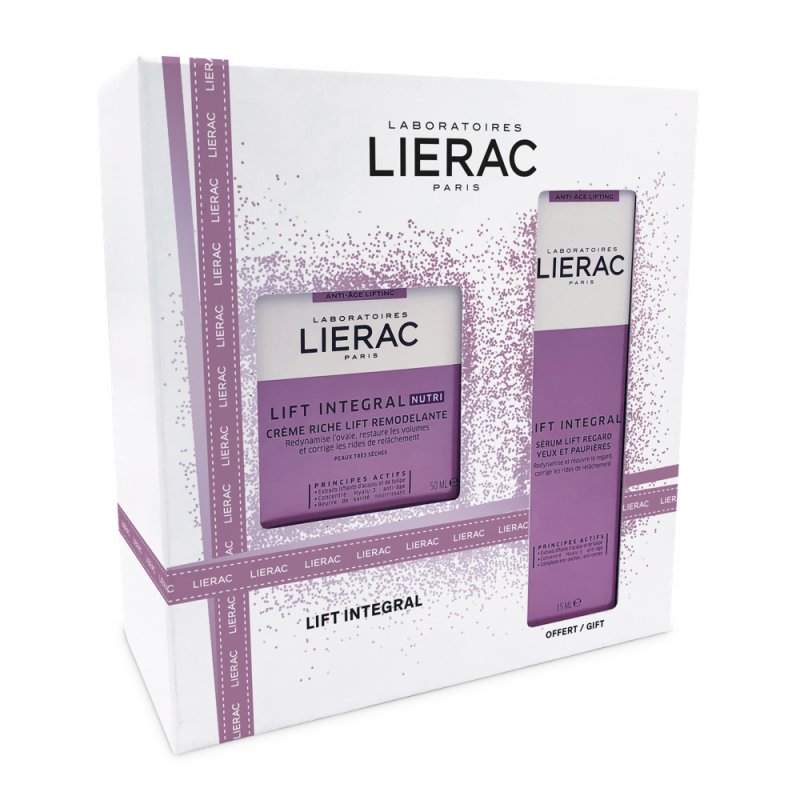 Lierac Cofanetto Lift Integral Nutri - Crema Giorno Ricca liftante rimodellante 50 ml + Siero occhi e palpebre 15 ml