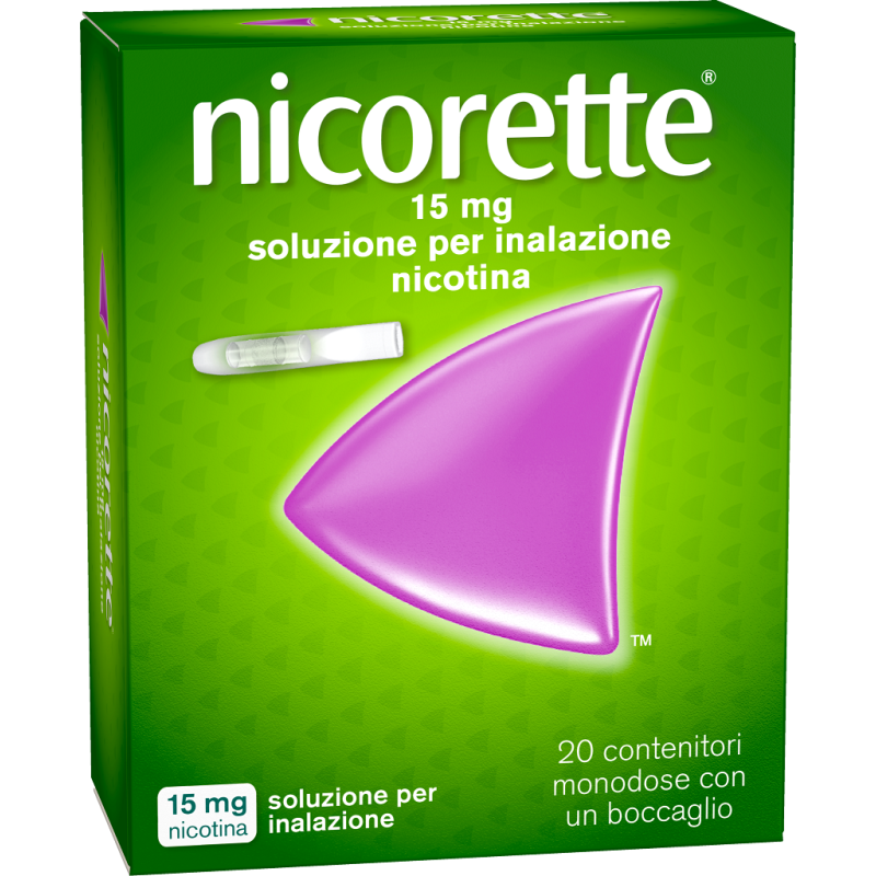 Nicorette Soluzione per Inalazione 20 Contenitori Monodose 15mg