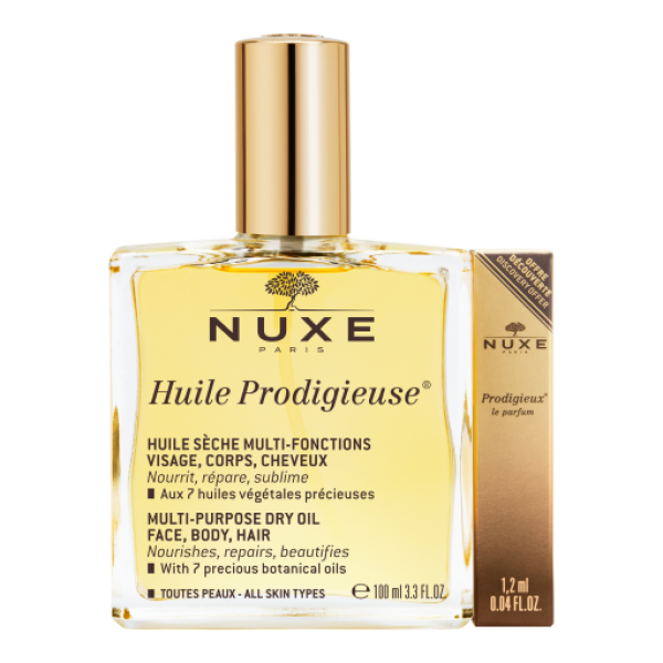 Nuxe Huile Prodigieuse - Olio prodigioso Secco 100 ml + Profumo Prodigieuse omaggio 