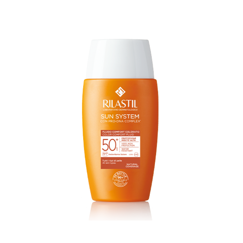 Rilastil Sun System Fluido Colorato SPF 50+ Protezione Solare Molto Alta 50 ml