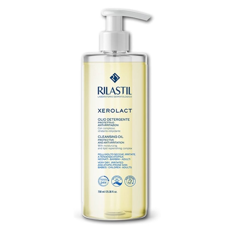 Rilastil Xerolact Olio Detergente - Ideale per pelle a tendenza atopica - 750 ml 