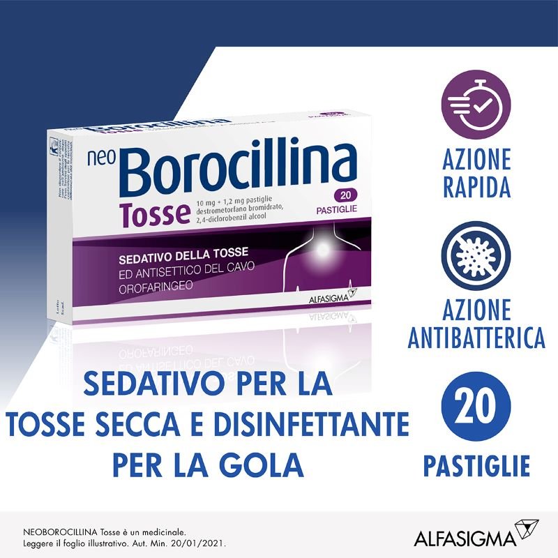 NeoBorocillina Tosse 20 pastiglie