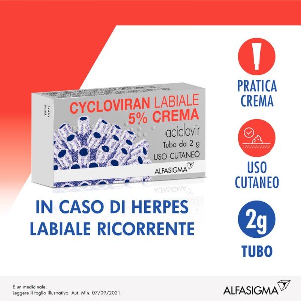 Cycloviran Labiale - Crema per herpes la...