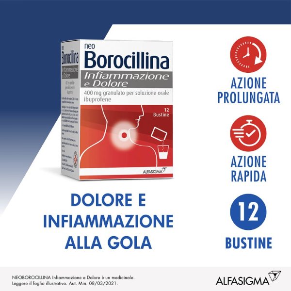 Neoborocillina Infiammazione e Dolore 12...