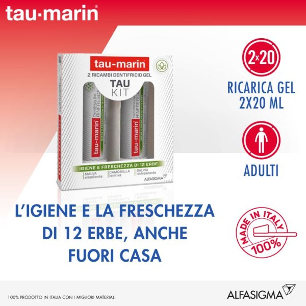 TAU-MARIN 2 Ricambi Dentifricio Rinfresc...