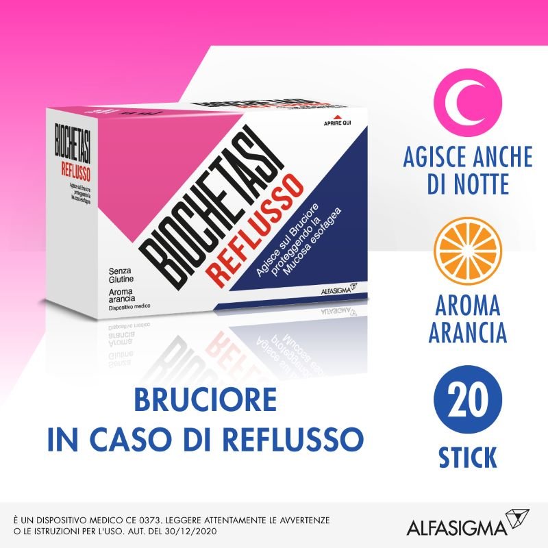 BIOCHETASI Reflusso 20 Stick