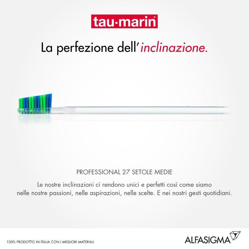 Taumarin Spazzolino Professional 27 Antibatterico Medio - Adatto anche per gengive sensibili