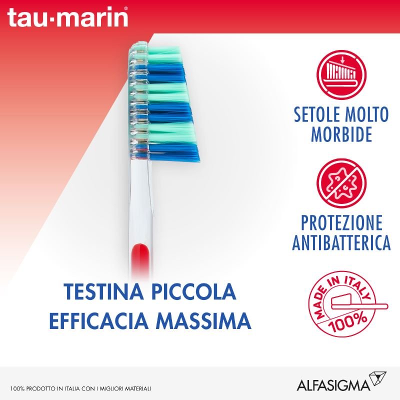 Taumarin Spazzolino Professional 27 Antibatterico Molto Morbido - Adatto anche per gengive sensibili