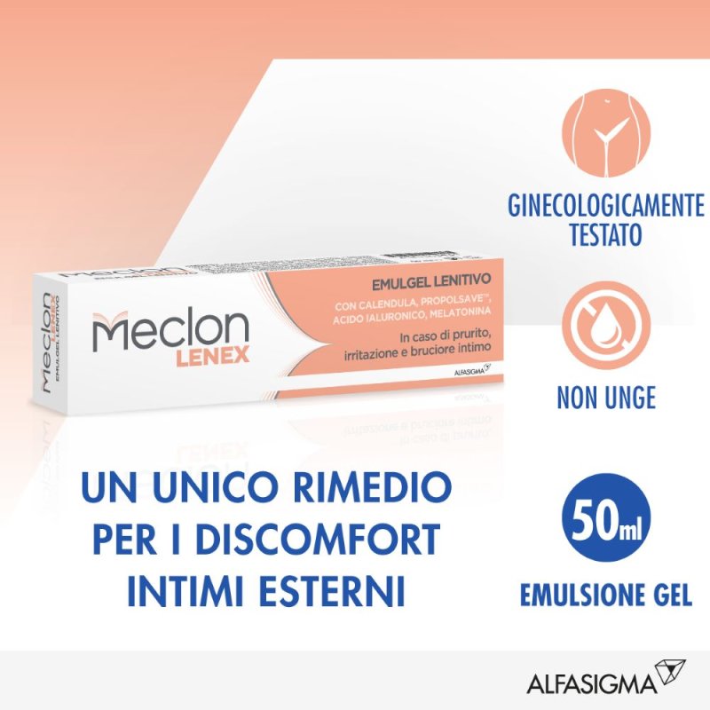 Meclon Lenex - Emulsione gel per il sollievo dai fastidi intimi - 50 ml