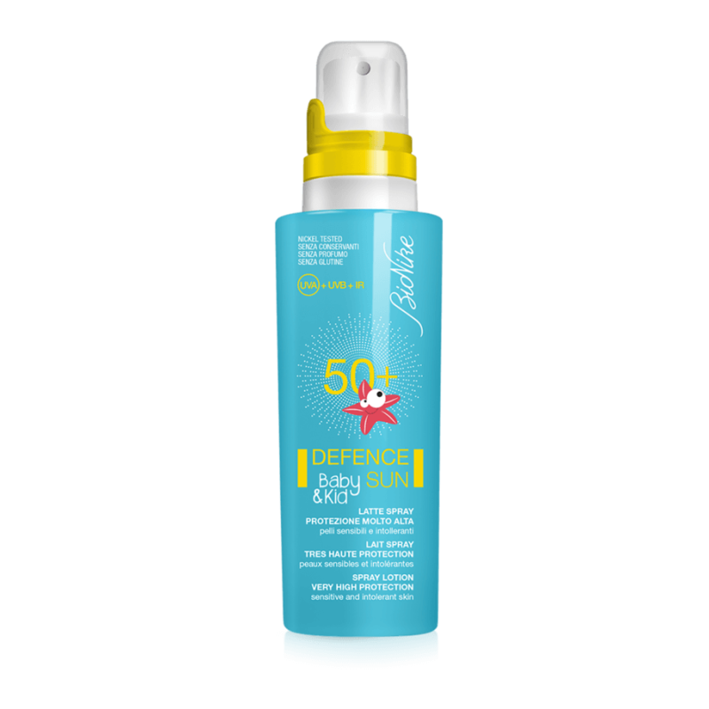 Bionike Defence Sun Baby&Kid SPF 50+ Latte Spray - Protezione Solare Molto Alta - 125 ml