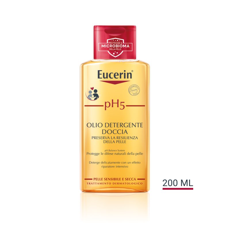 Eucerin pH5 Olio Detergente Doccia - Ideale per pelle secca e sensibile - 200 ml