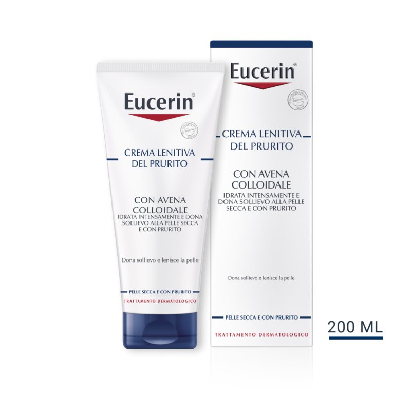 Eucerin Crema Lenitiva del Prurito - Crema corpo per pelle secca e con prurito - 200 ml