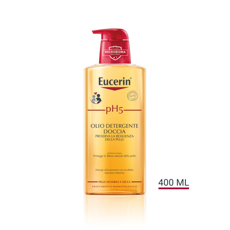Eucerin pH5 Olio Detergente Doccia - Ideale per pelle secca e sensibile - 400 ml