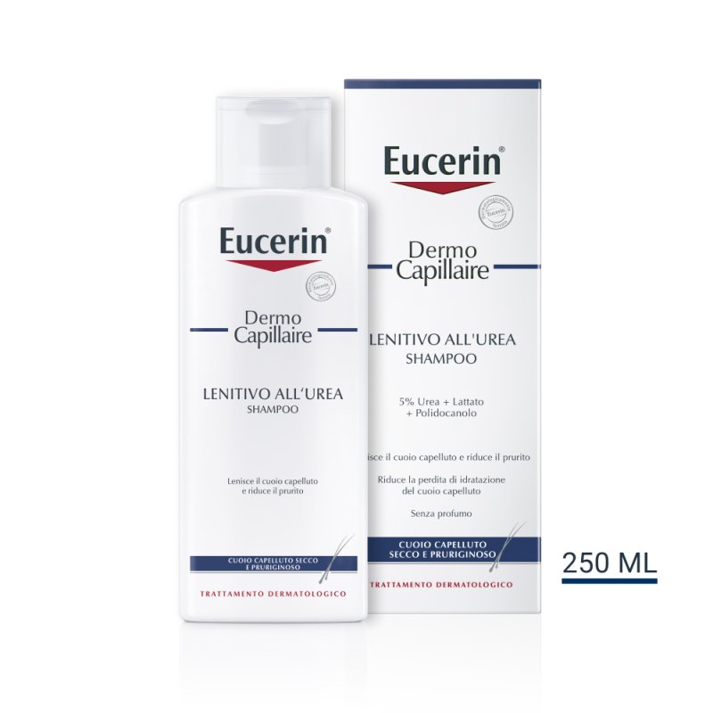 Eucerin DermoCapillaire Shampoo Lenitivo All'Urea - Per un cuoio capelluto secco e pruriginoso - 250 ml