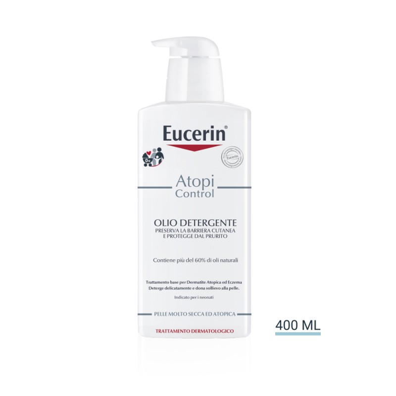 Eucerin Atopi Control Olio Detergente - Detergente per pelle secca e a tendenza atopica - 400 ml