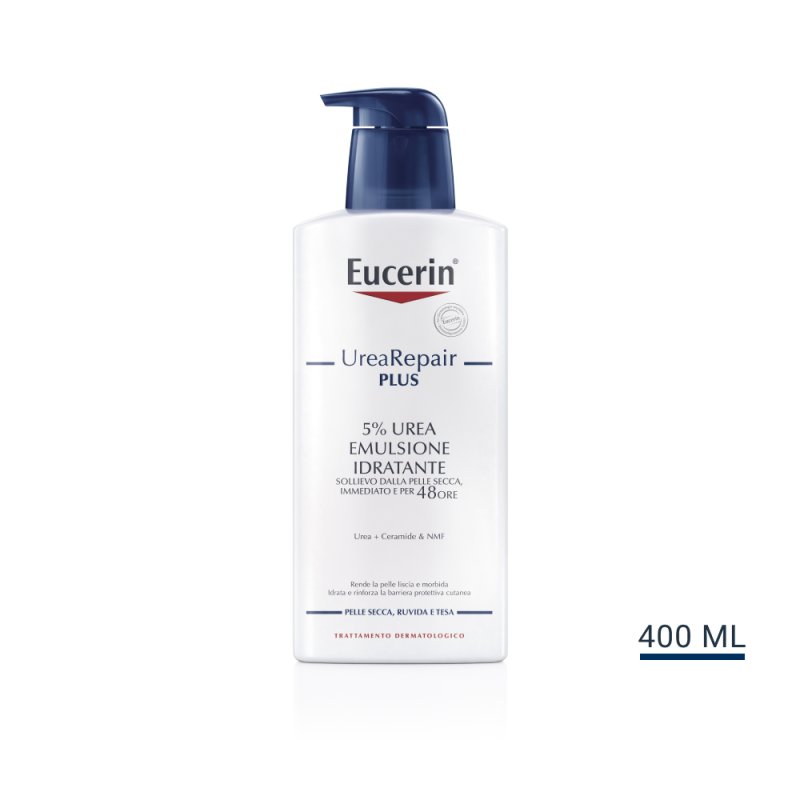 Eucerin UreaRepair Emulsione Idratante con Urea al 5% - Balsamo corpo per pelle secca, ruvida e tesa - 400 ml