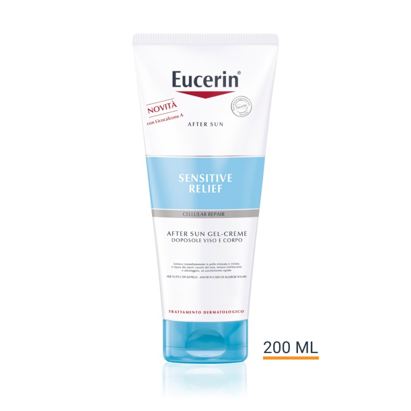 Eucerin After Sun Crema Gel - Doposole viso e corpo - 200 ml