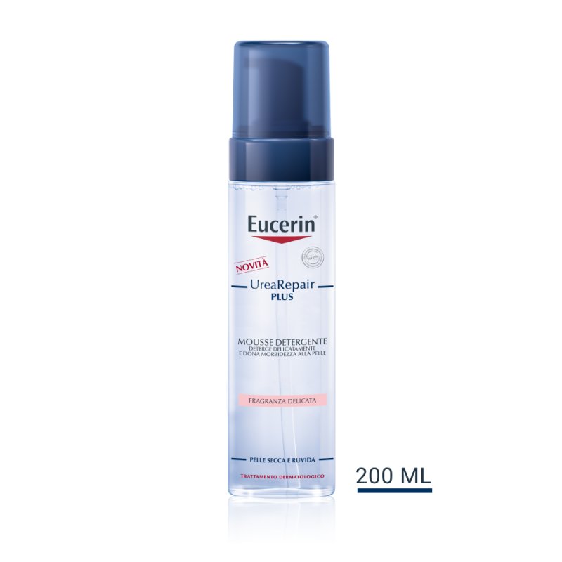 Eucerin UreaRepair Original Mousse Detergente - Mousse detergente per pelle secca e ruvida - 200 ml