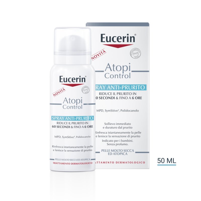 Eucerin Atopi Control Spray Anti-Prurito - Spray per pelle molto secca e atopica - 50 ml