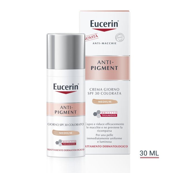 Eucerin Anti Pigment Crema Giorno SPF30 Colorata - Crema giorno antimacchie - Colore Medio - 30 ml