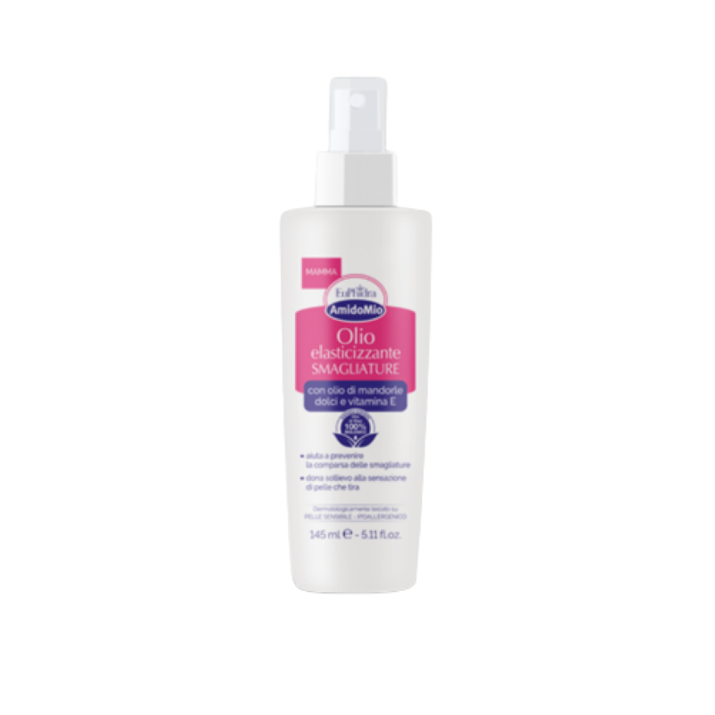 Euphidra Amido Mio Olio Elasticizzante Smagliature - Olio elasticizzante per la prevenzione di smagliature - 145 ml