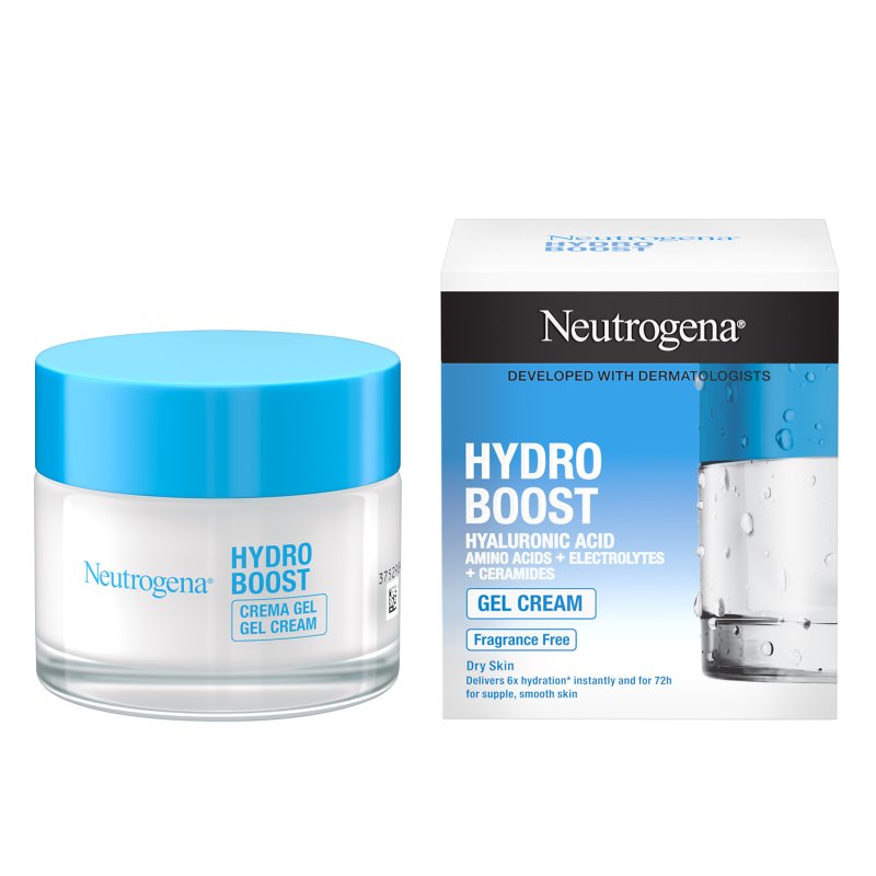 Neutrogena Hydro Boost Crema-Gel - Crema viso idratante per pelle secca e sensibile - 50 ml