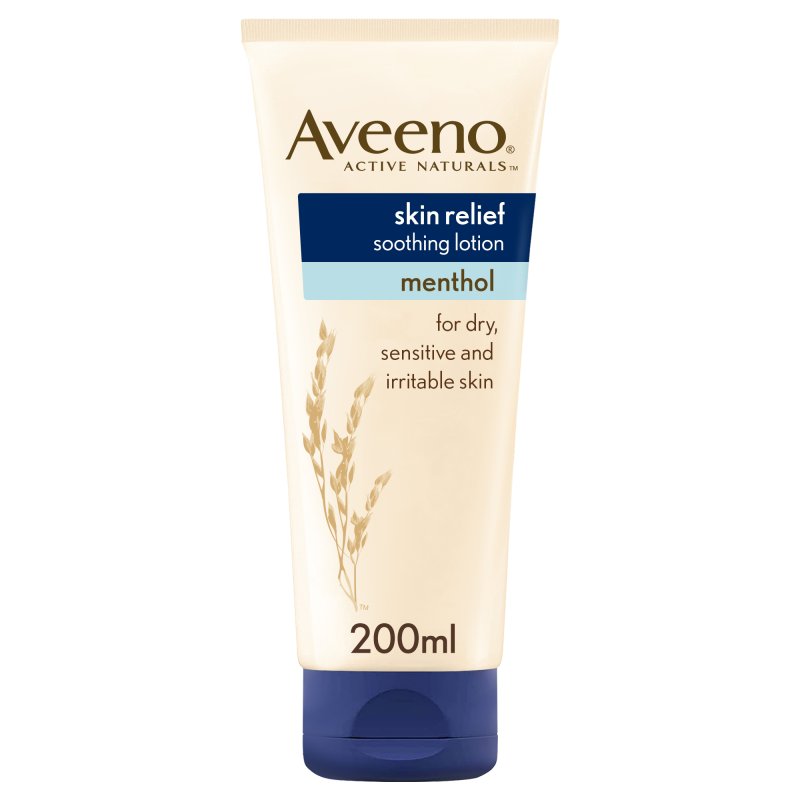 Aveeno Skin Relief Crema Lenitiva al Mentolo - Crema corpo contro la secchezza cutanea - 200 ml