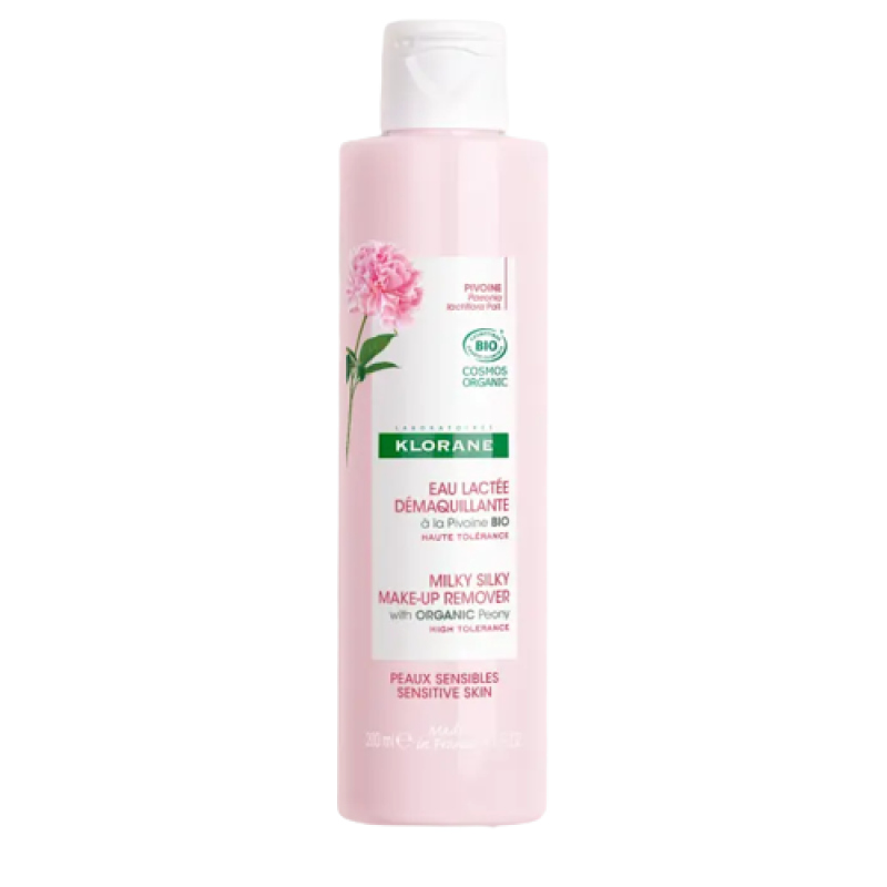 Klorane Acqua-Latte Struccante Alla Peonia Bio - Struccante delicato per pelle sensibile - 200 ml 